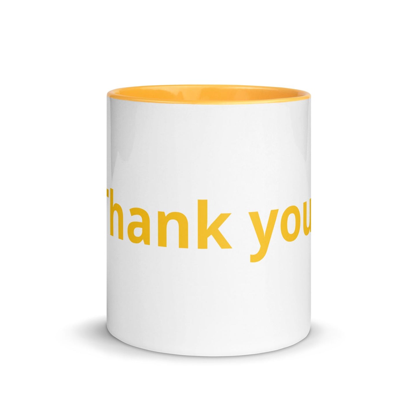 White Ceramic Cup with Color Inside
