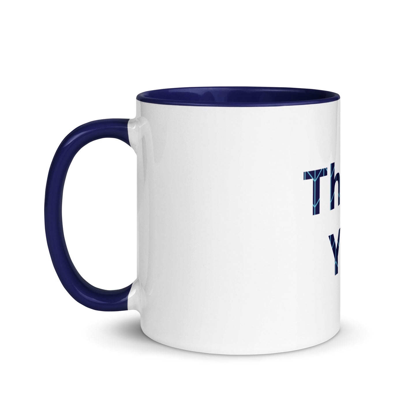 White Ceramic Cup with Color Inside