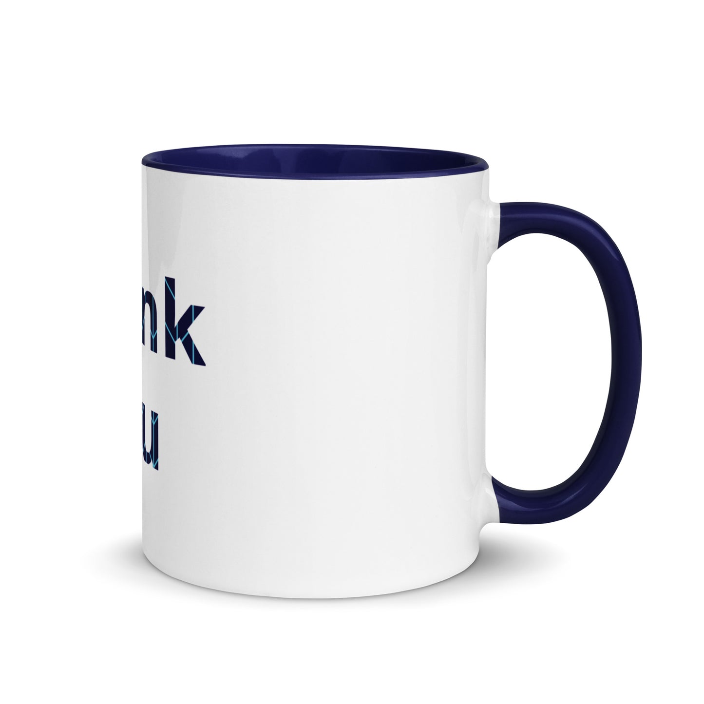 White Ceramic Cup with Color Inside