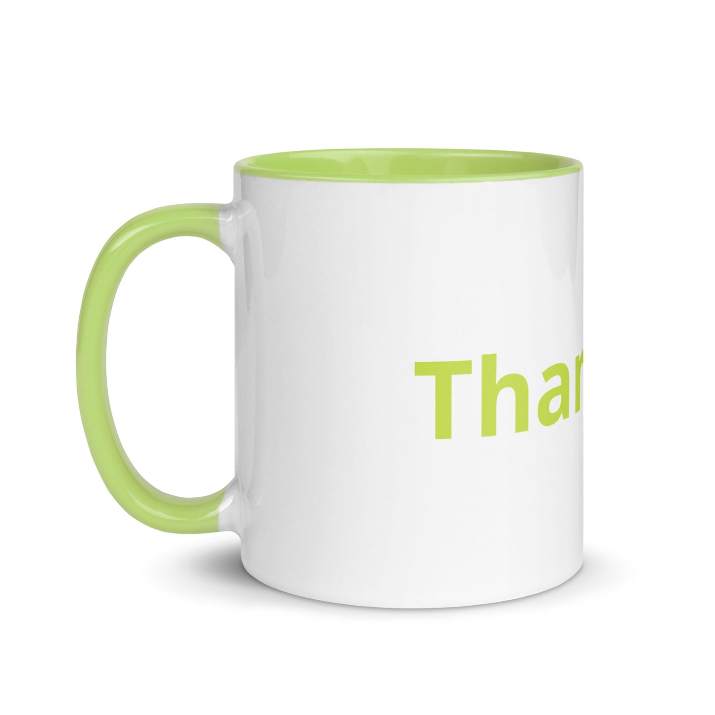 White Ceramic Cup with Color Inside