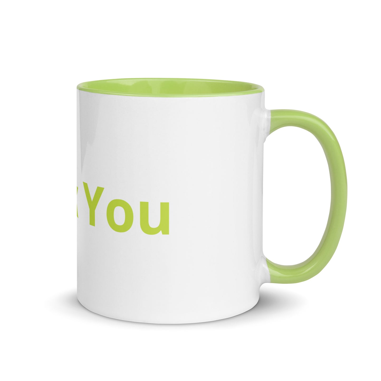White Ceramic Cup with Color Inside