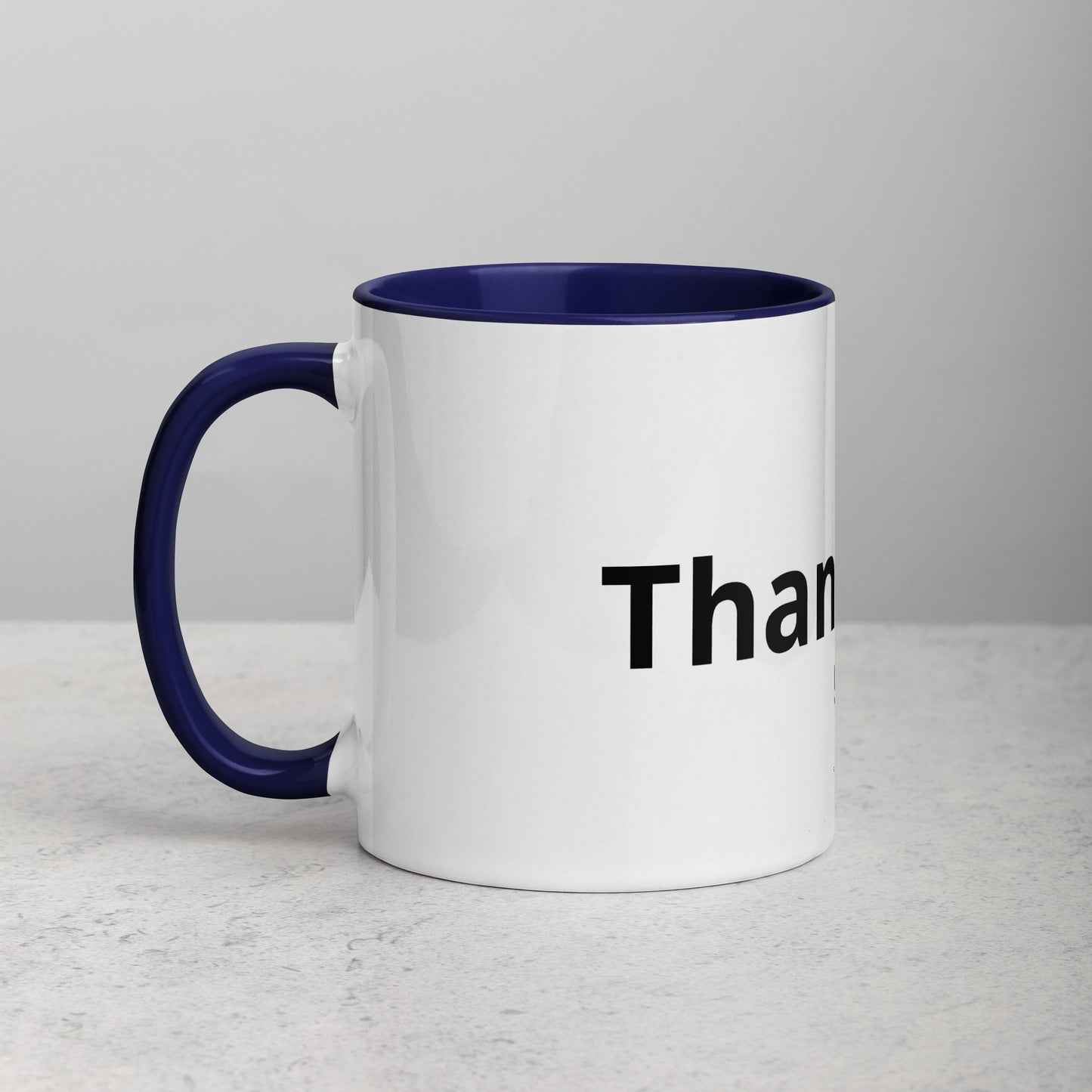 White Ceramic Cup with Color Inside