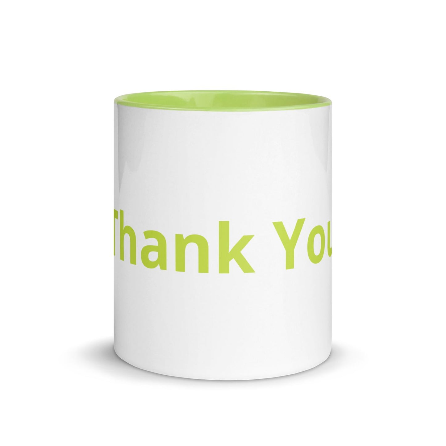 White Ceramic Cup with Color Inside