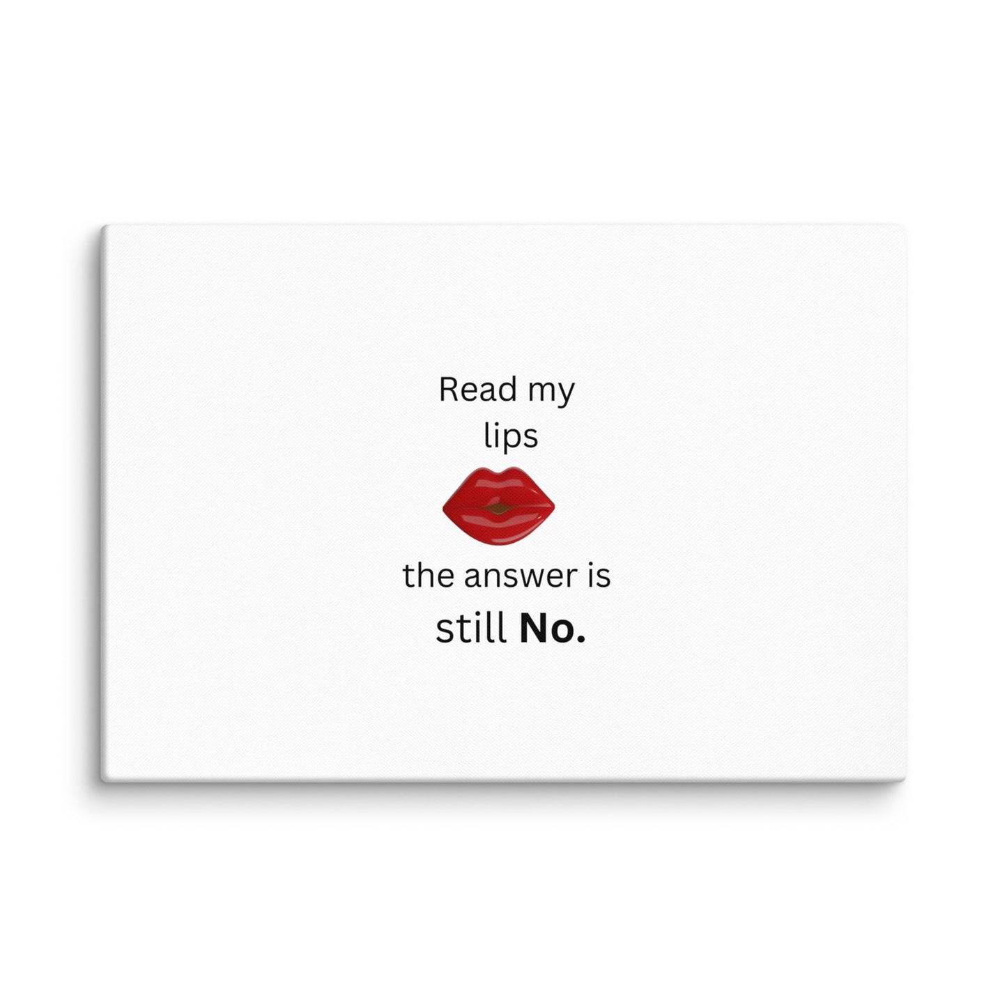 White Canvas Lips - 18×26