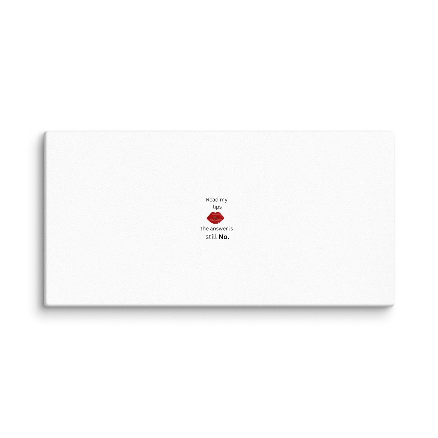 White Canvas Lips - 30×60