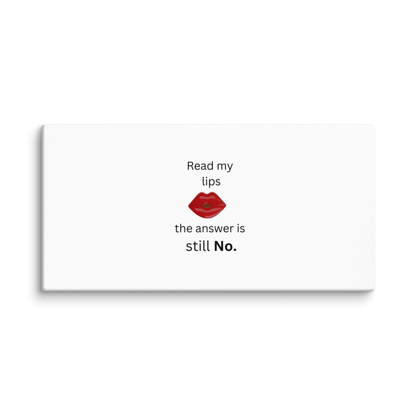 White Canvas Lips - 16×32