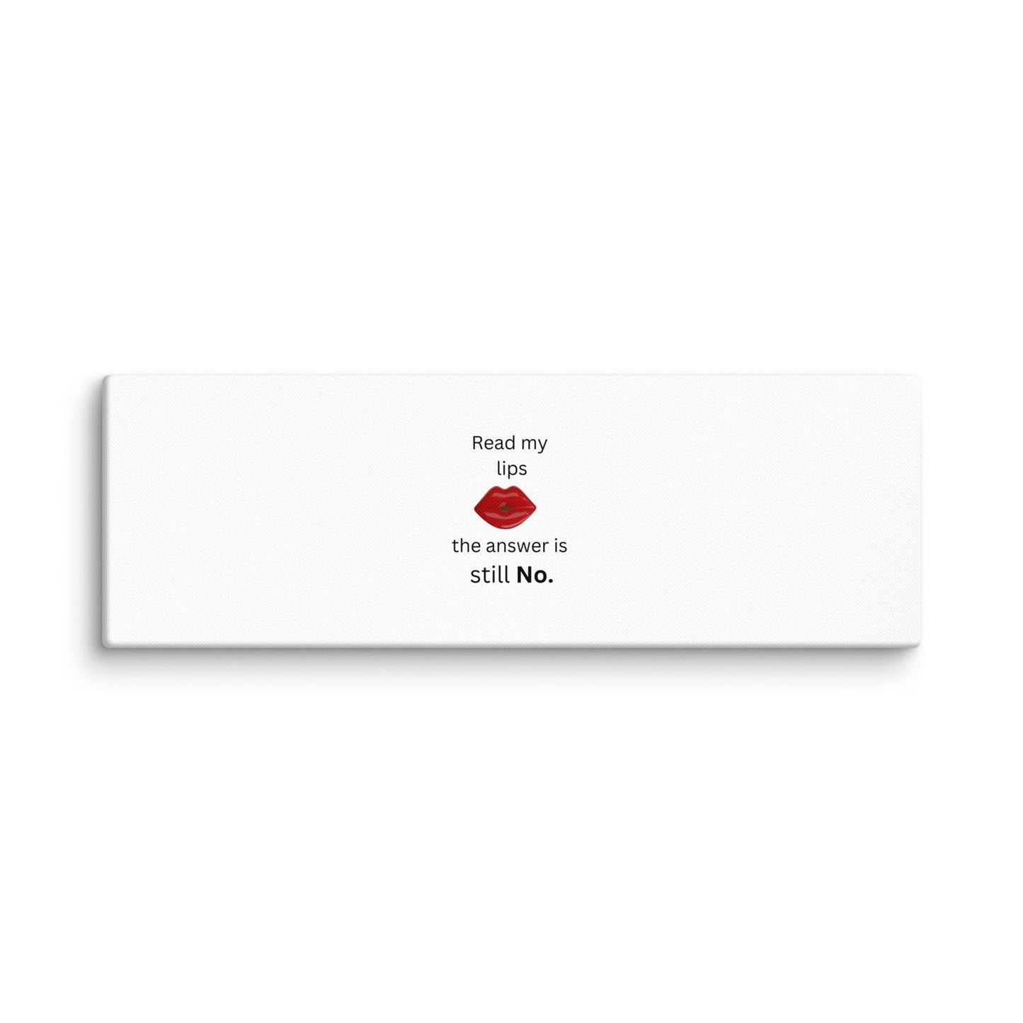 White Canvas Lips - 16×48