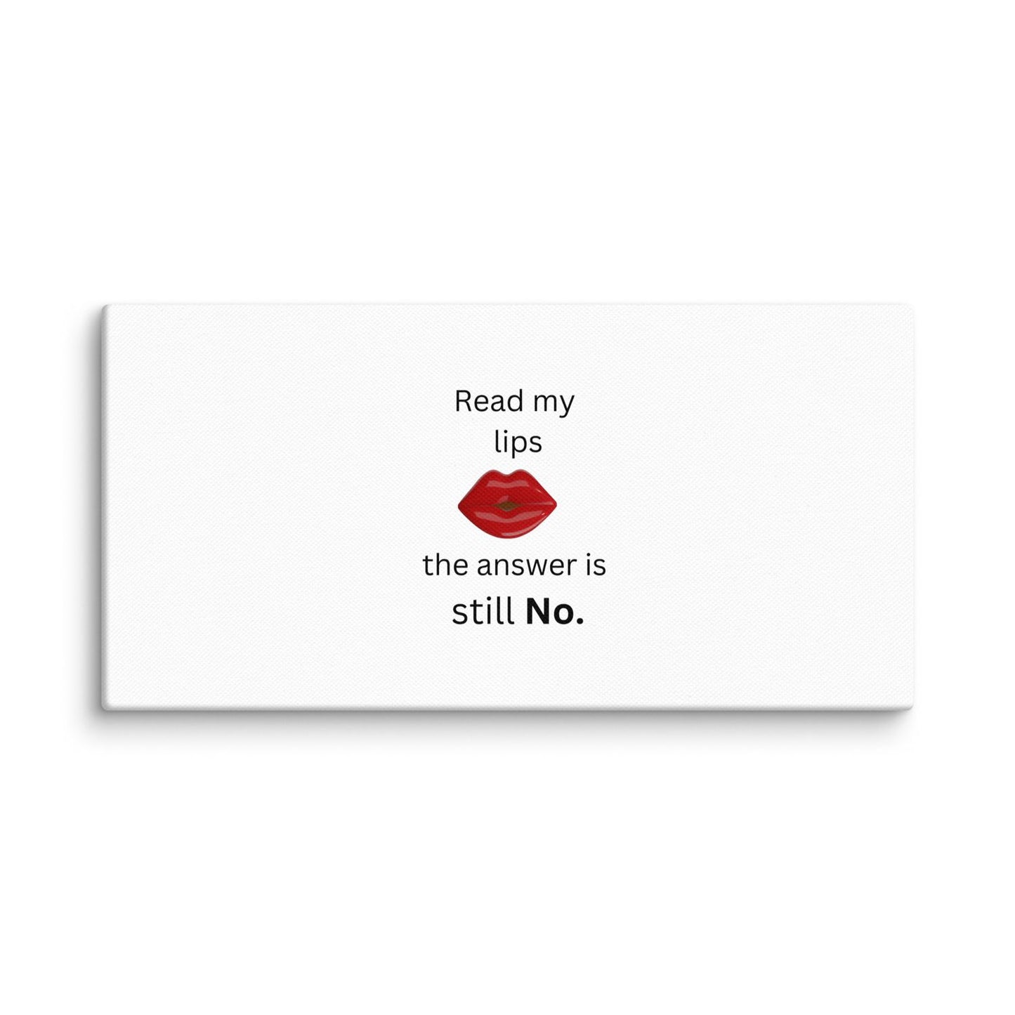 White Canvas Lips - 12×24