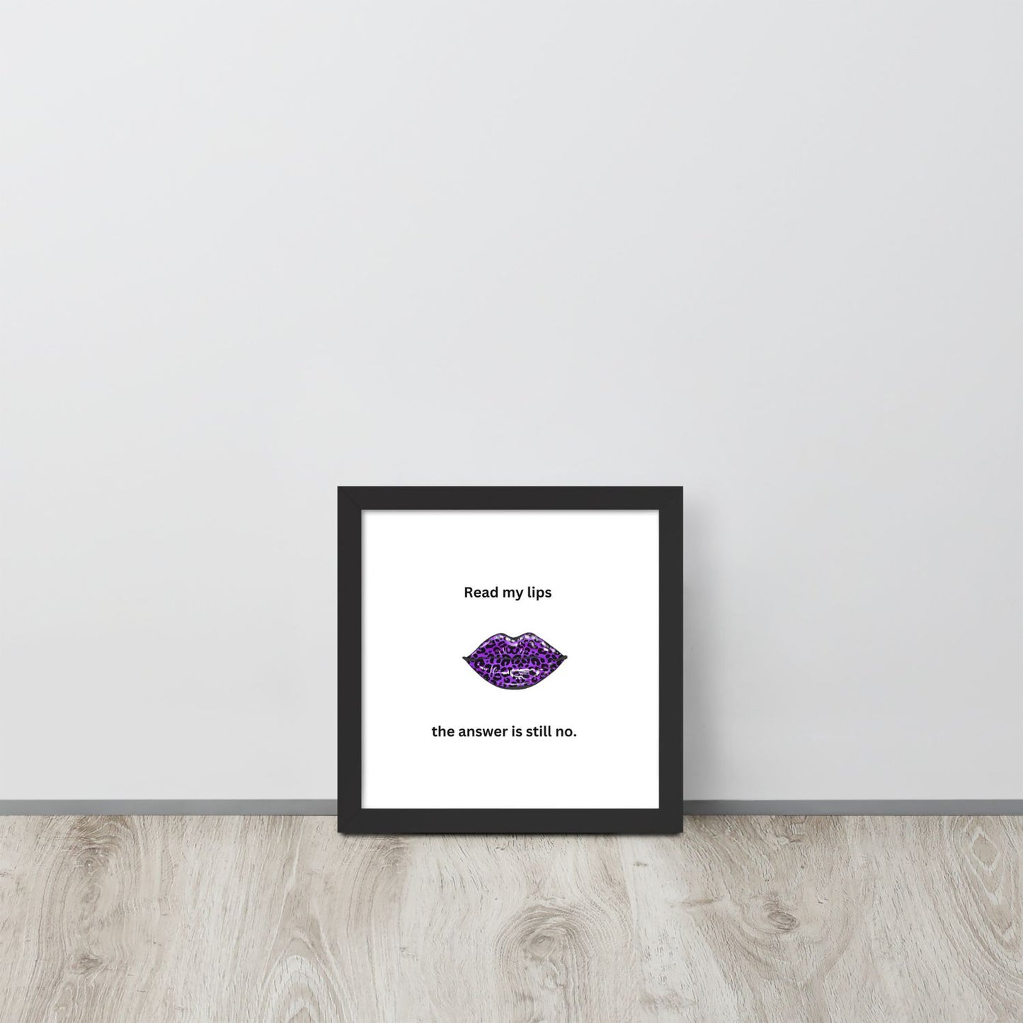 Black Framed Poster - 10×10