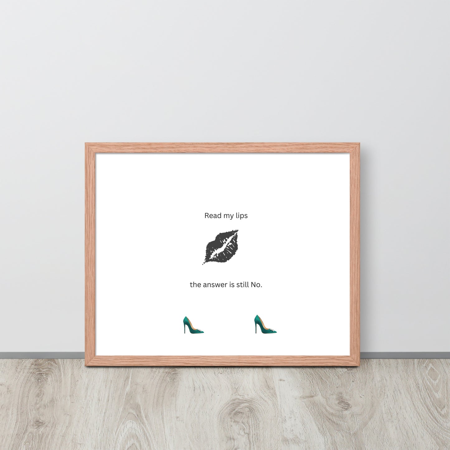 Black Framed Phot Paper Poster