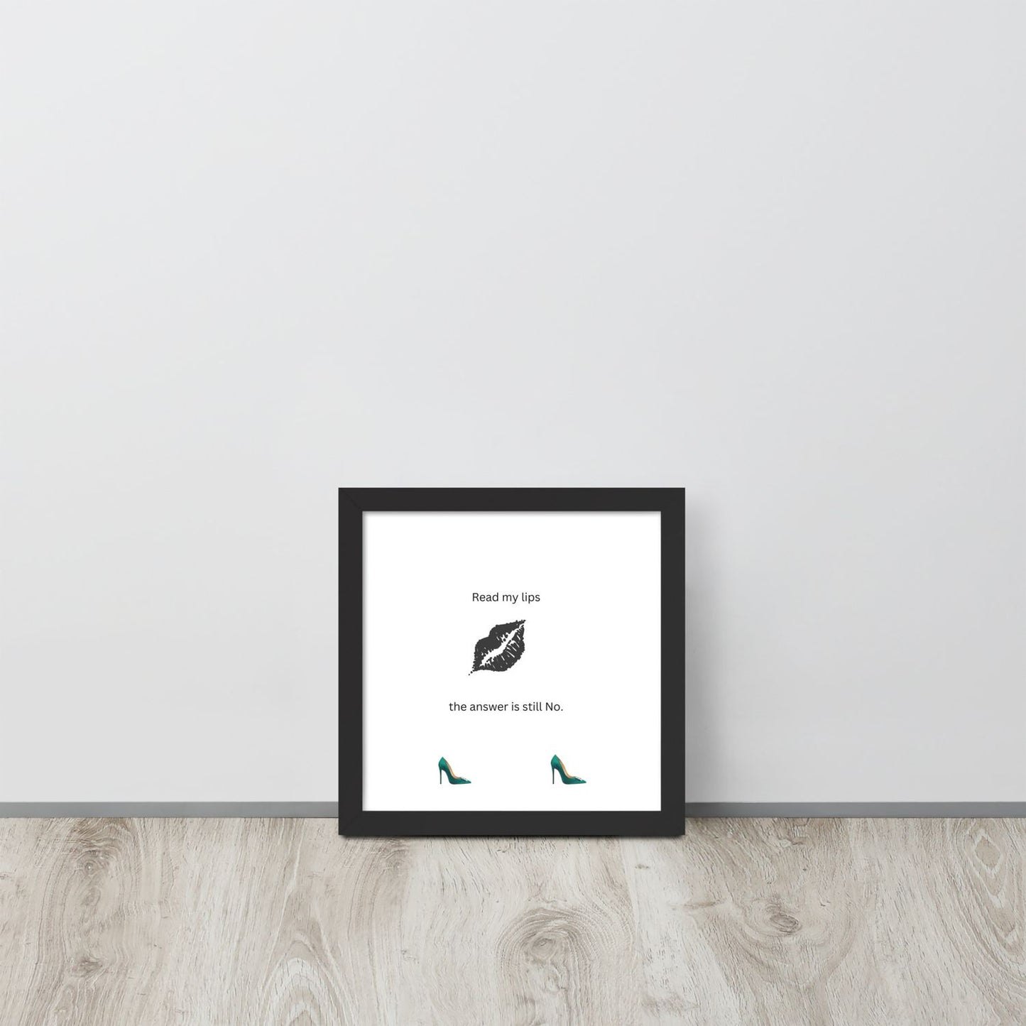 Black Framed Phot Paper Poster - Black - 10×10