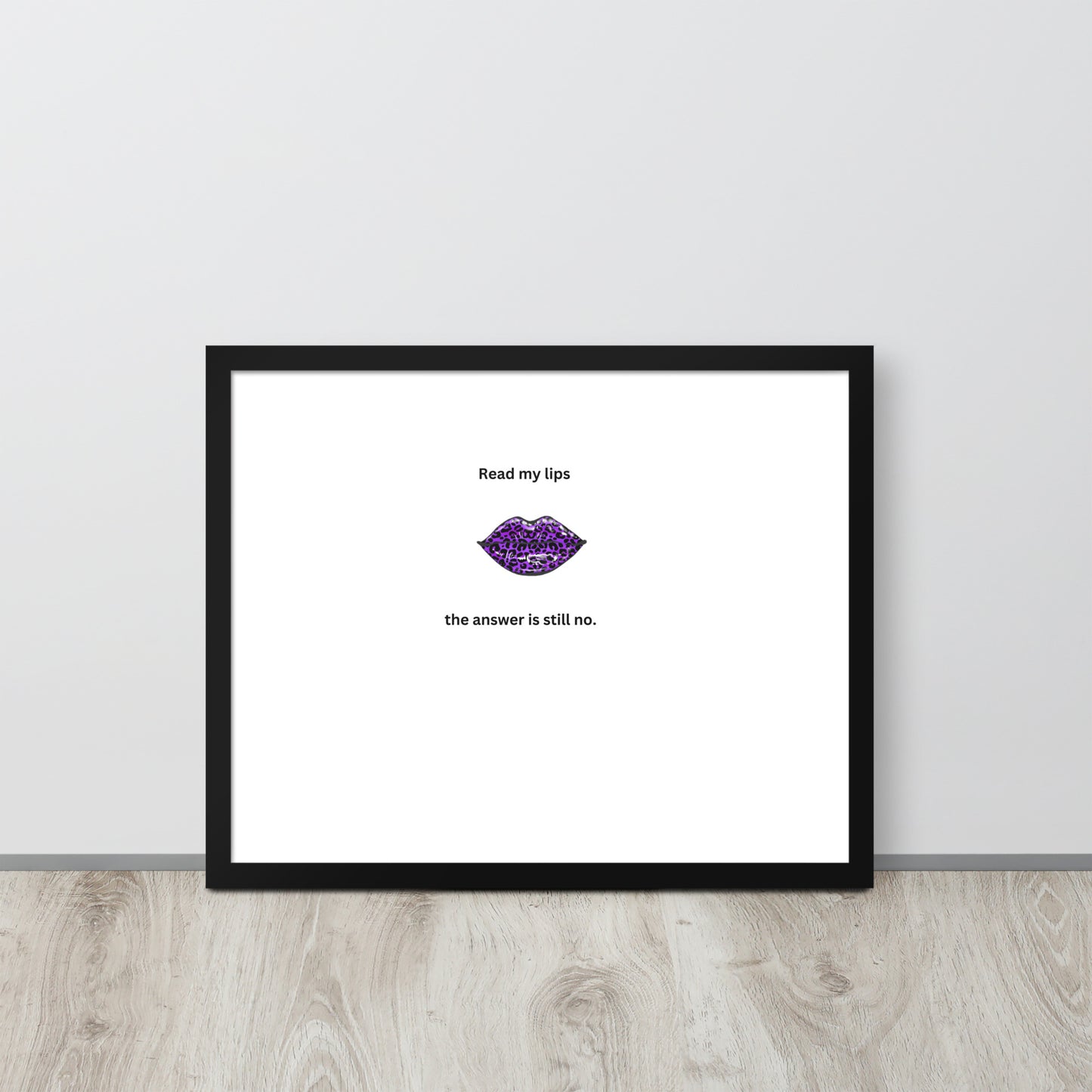 Black Framed Poster