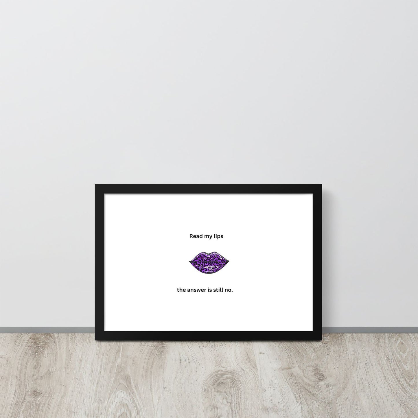Black Framed Poster - 12×18