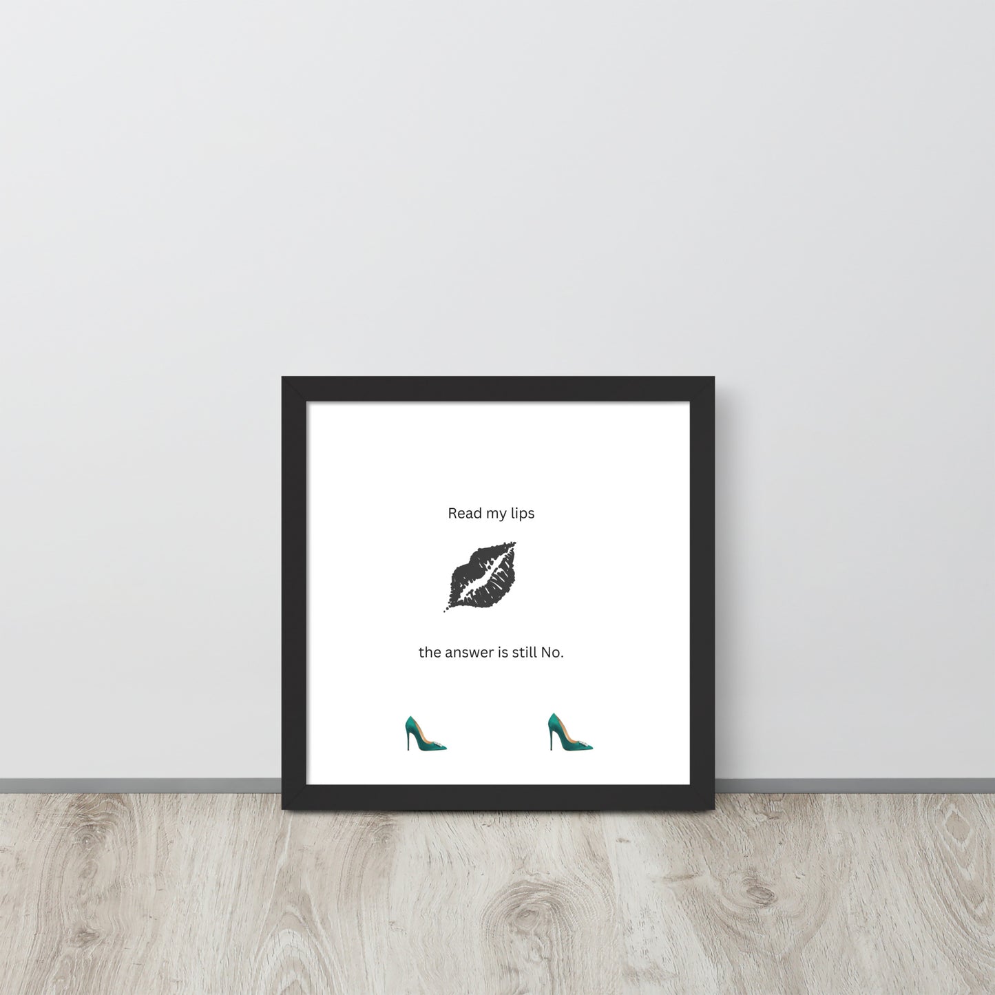 Black Framed Phot Paper Poster