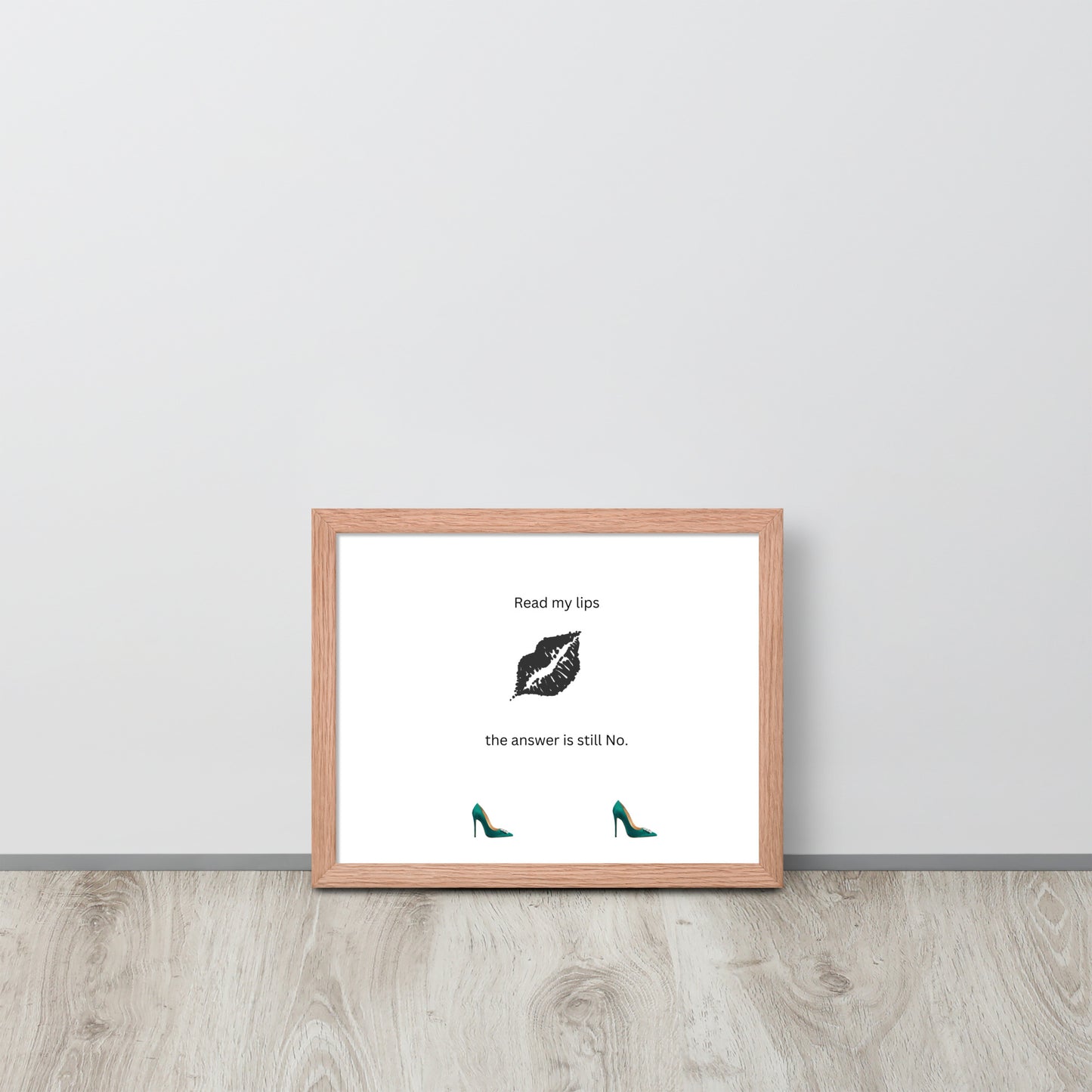 Black Framed Phot Paper Poster