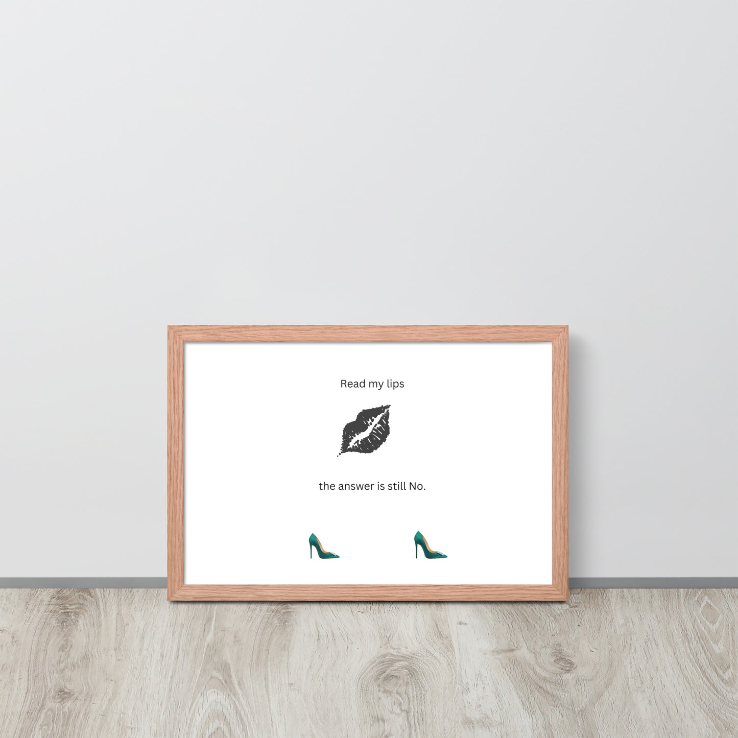 Black Framed Phot Paper Poster