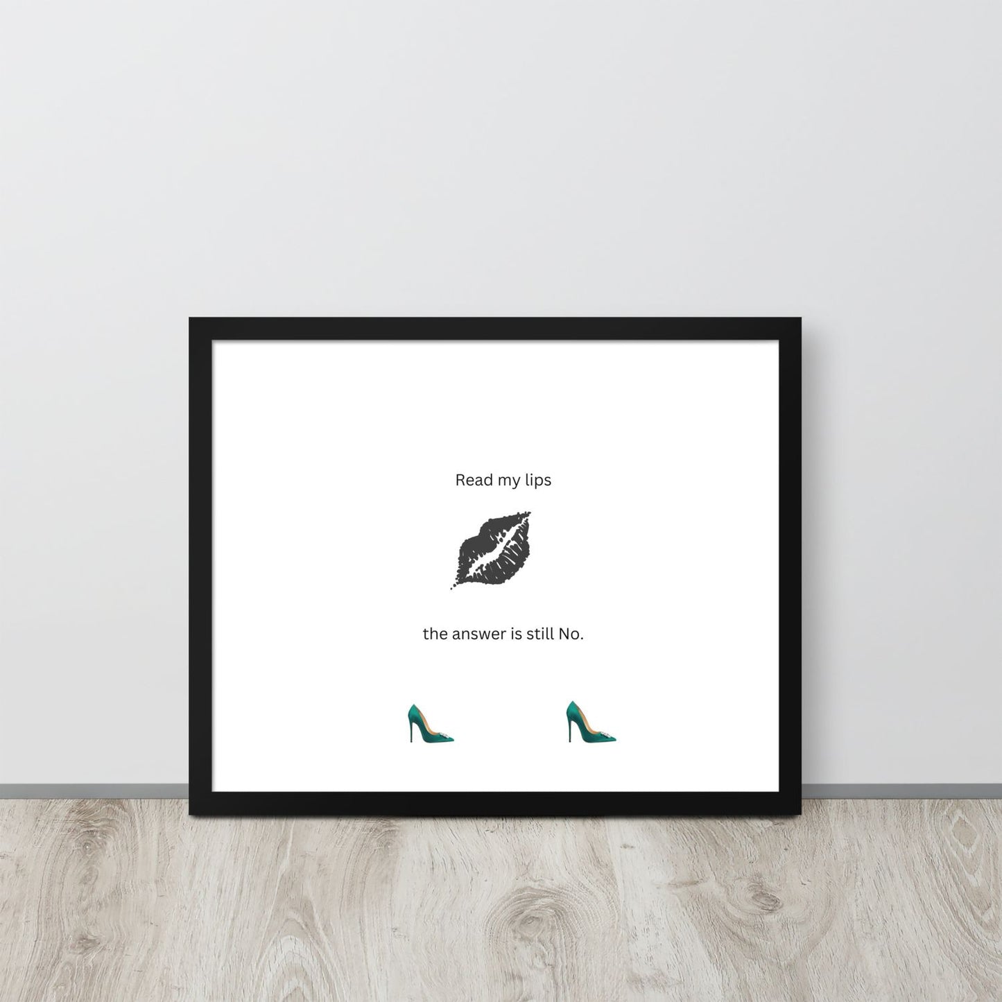 Black Framed Phot Paper Poster - Black - 16×20