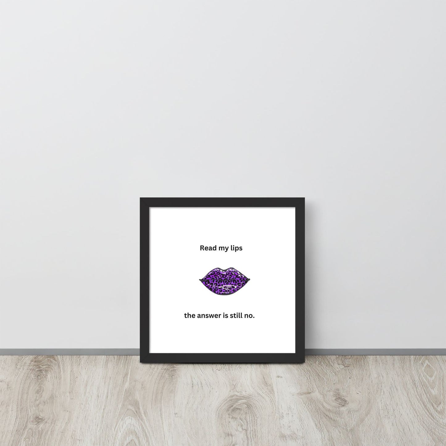 Black Framed Poster - 12×12