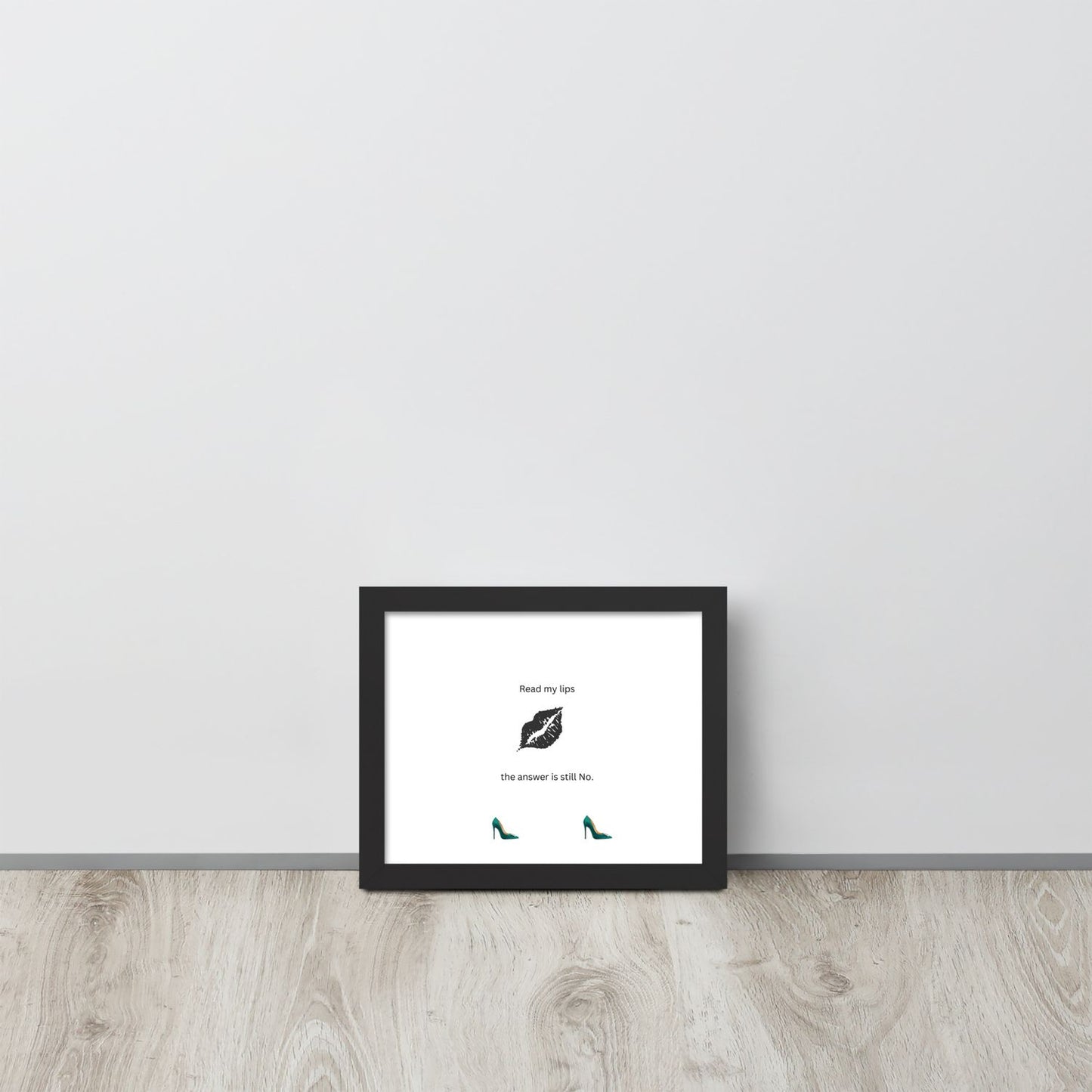 Black Framed Phot Paper Poster