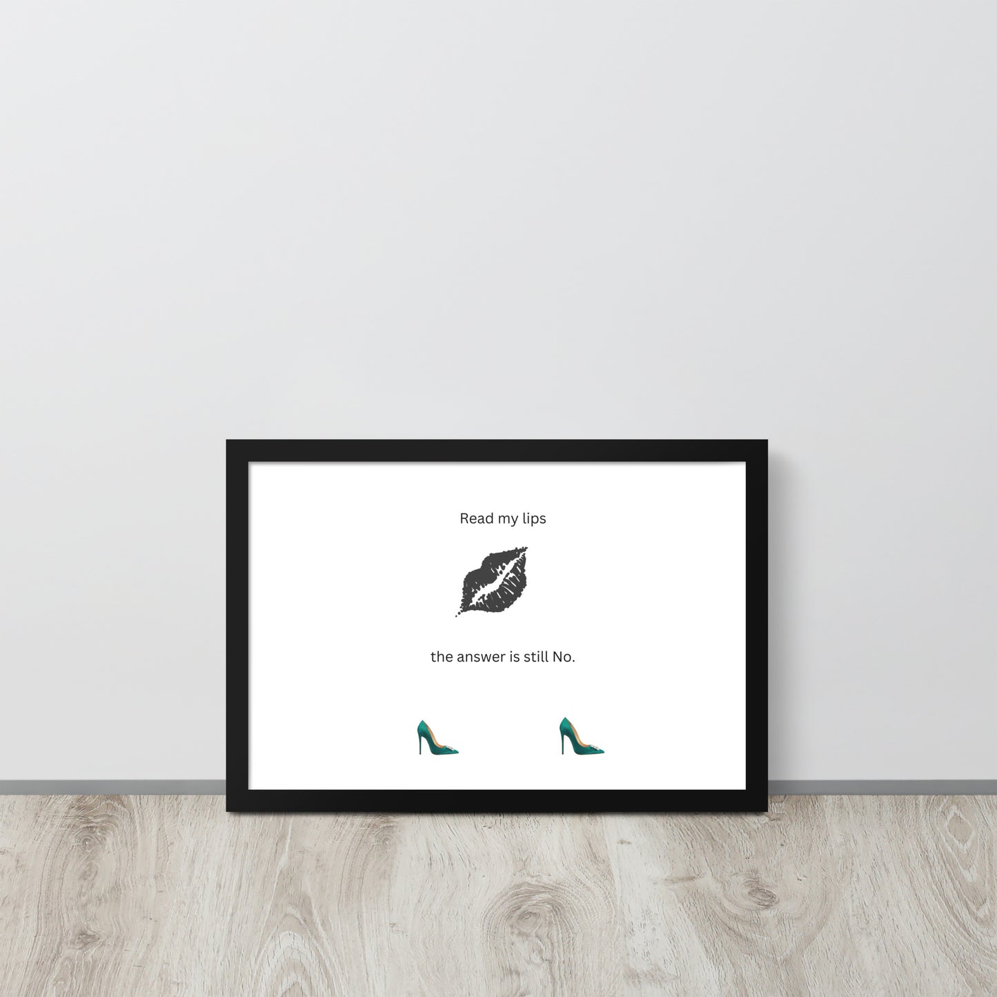 Black Framed Phot Paper Poster