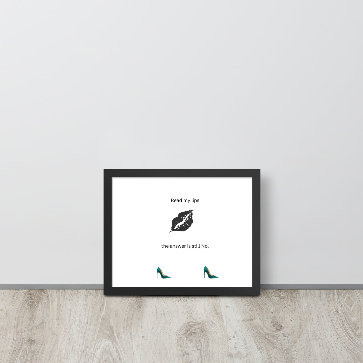 Black Framed Phot Paper Poster