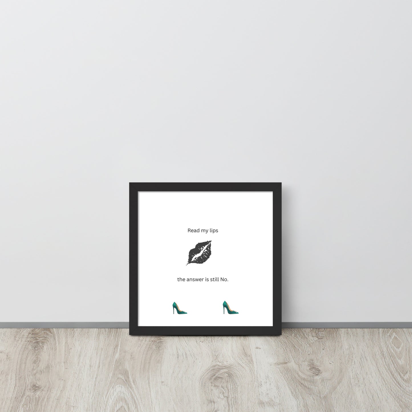 Black Framed Phot Paper Poster