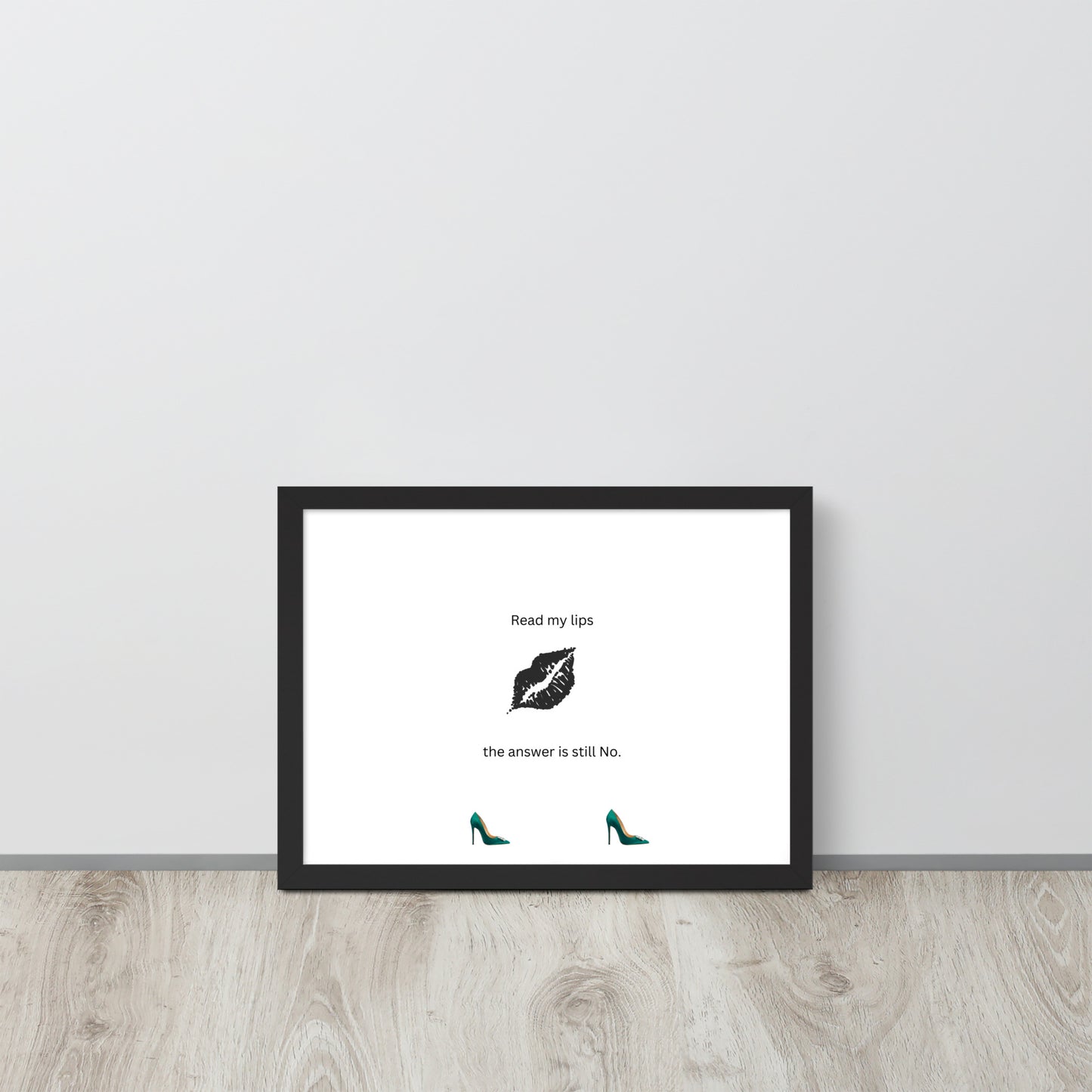 Black Framed Phot Paper Poster