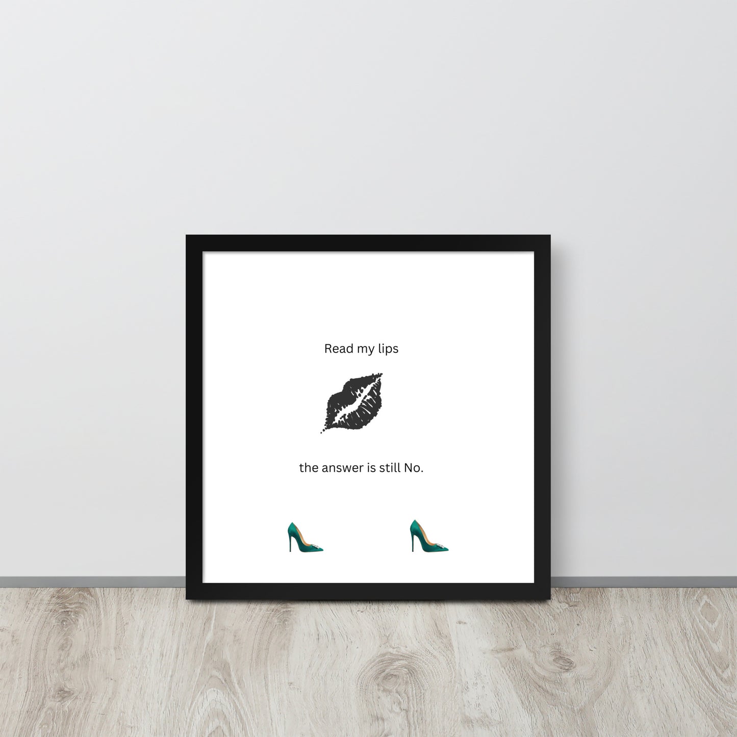 Black Framed Phot Paper Poster