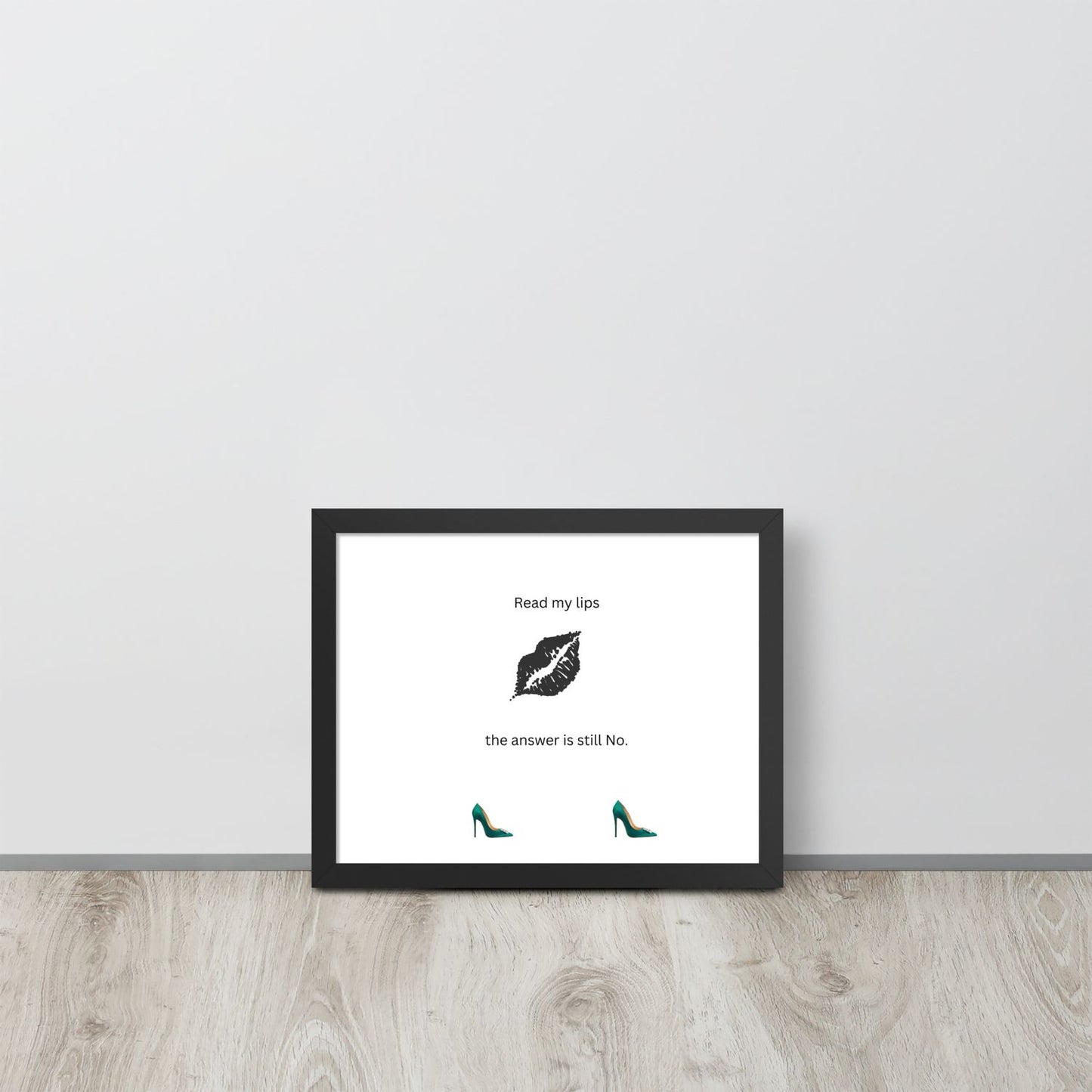 Black Framed Phot Paper Poster - Black - 11×14