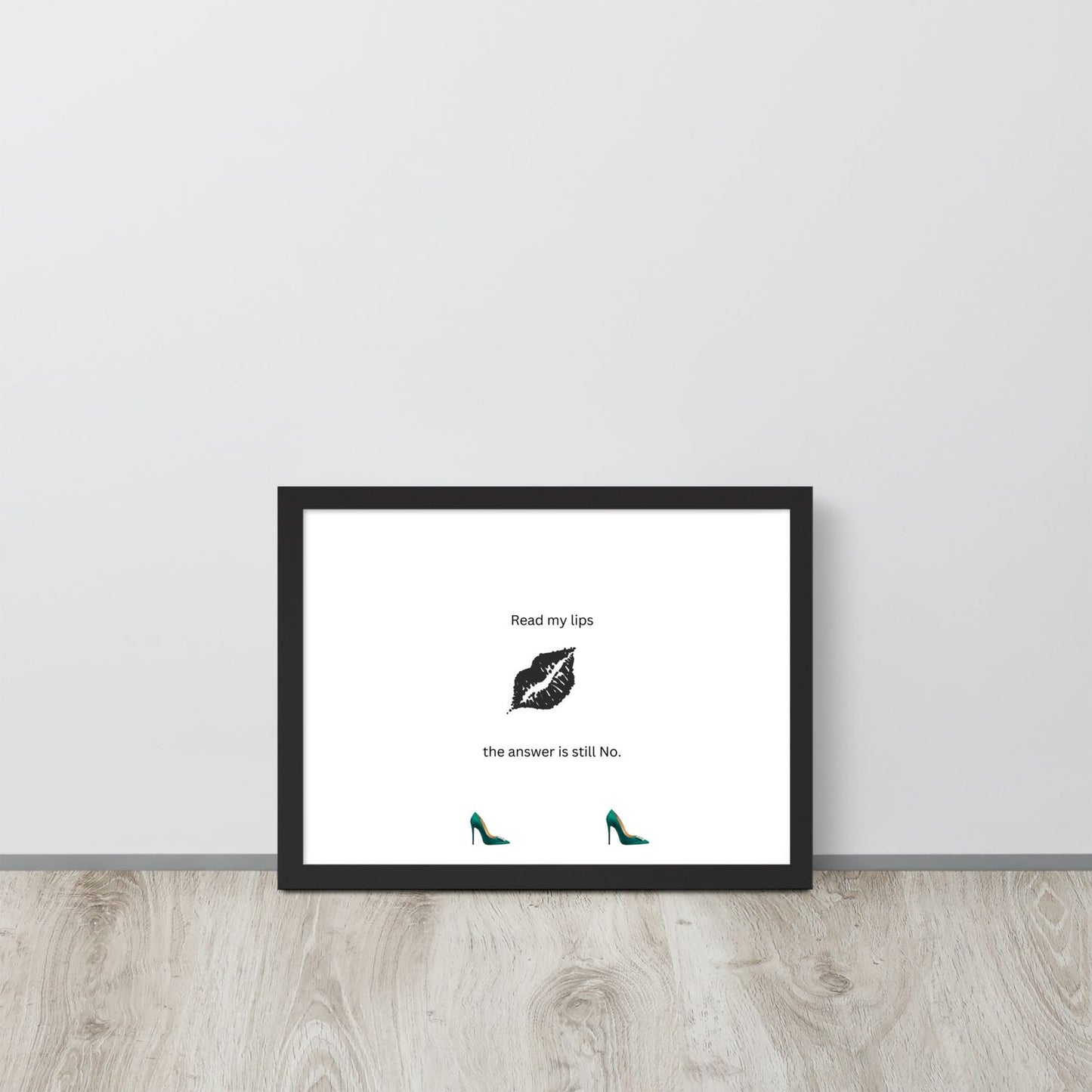 Black Framed Phot Paper Poster - Black - 12×16
