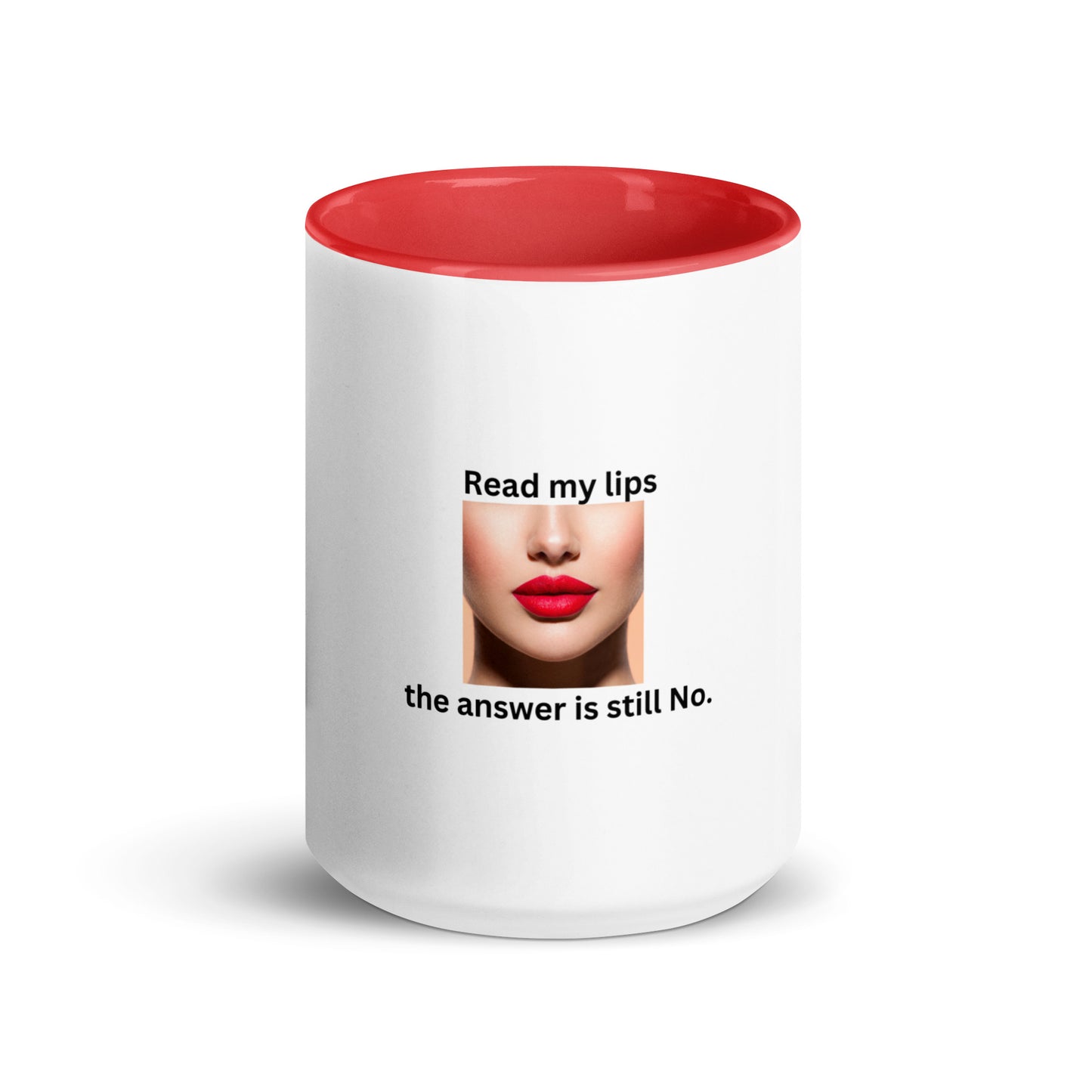 White Cup with Color Inside