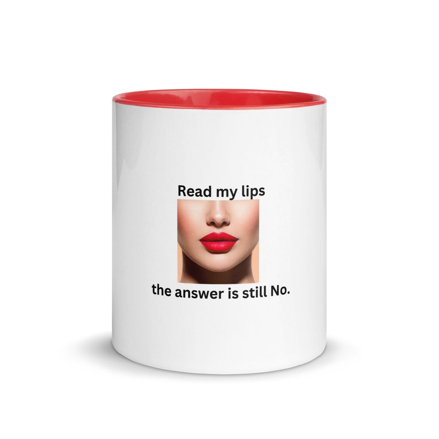 White Cup with Color Inside