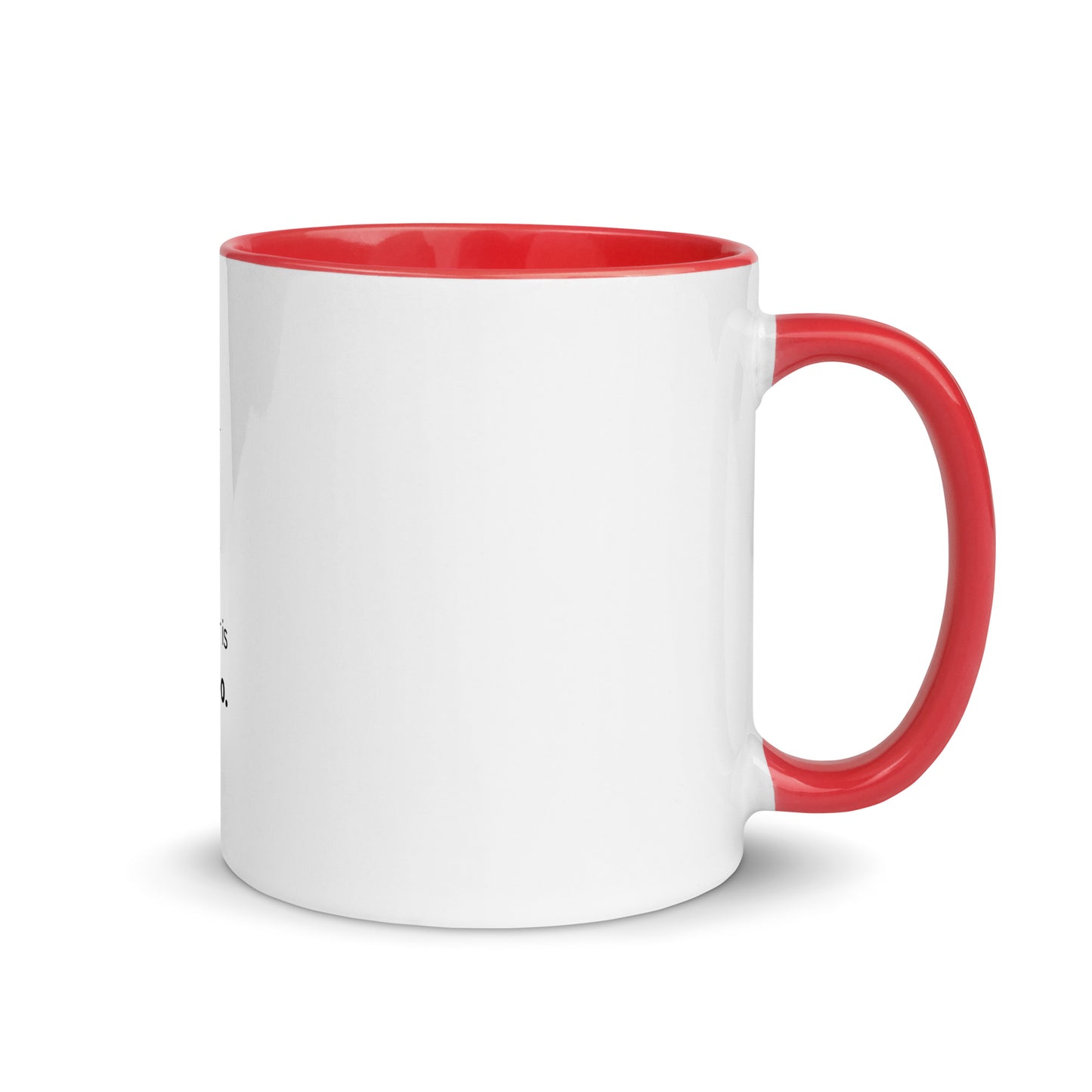 White Tea Cup with Color Inside