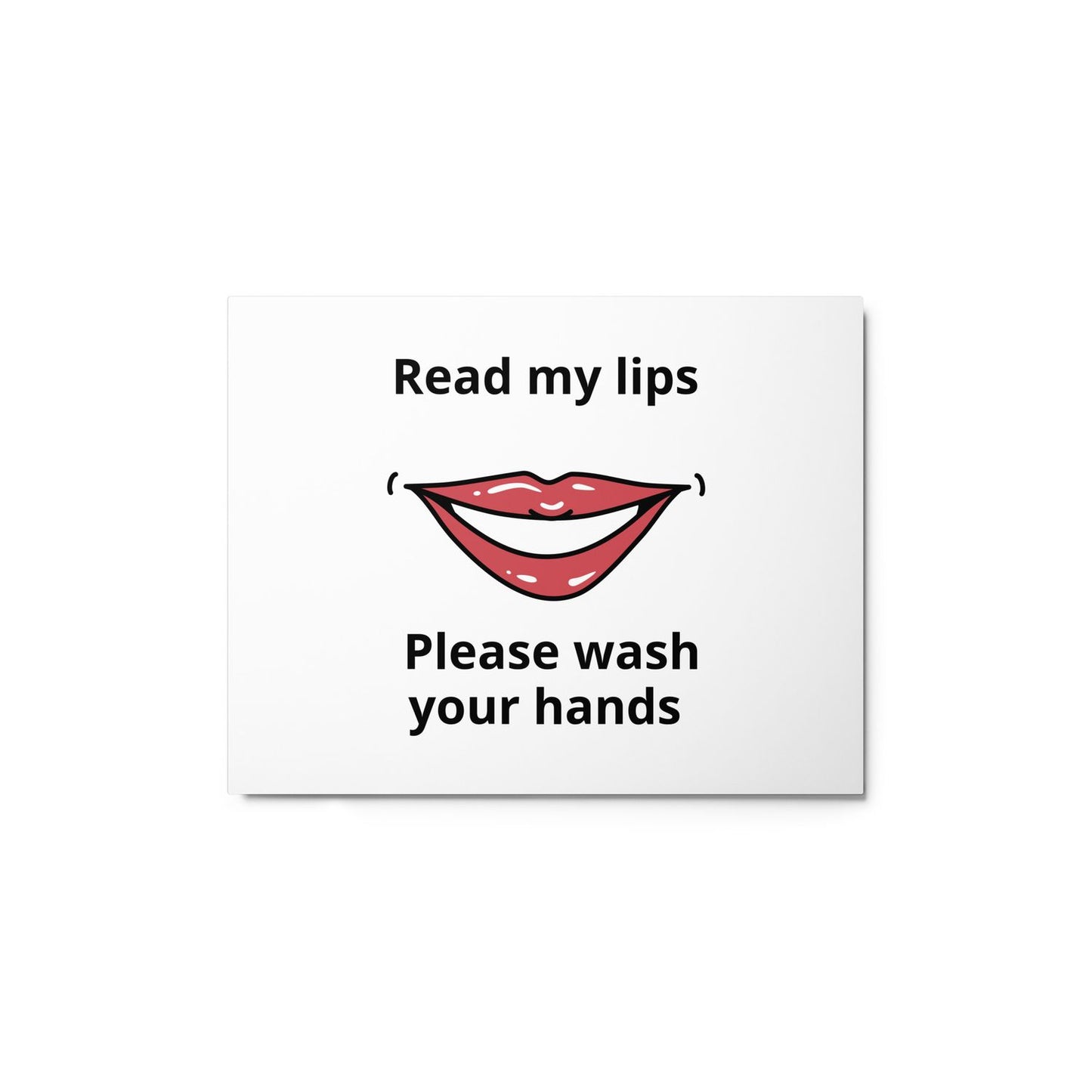 Wash Your Hands Metal Print - 11×14