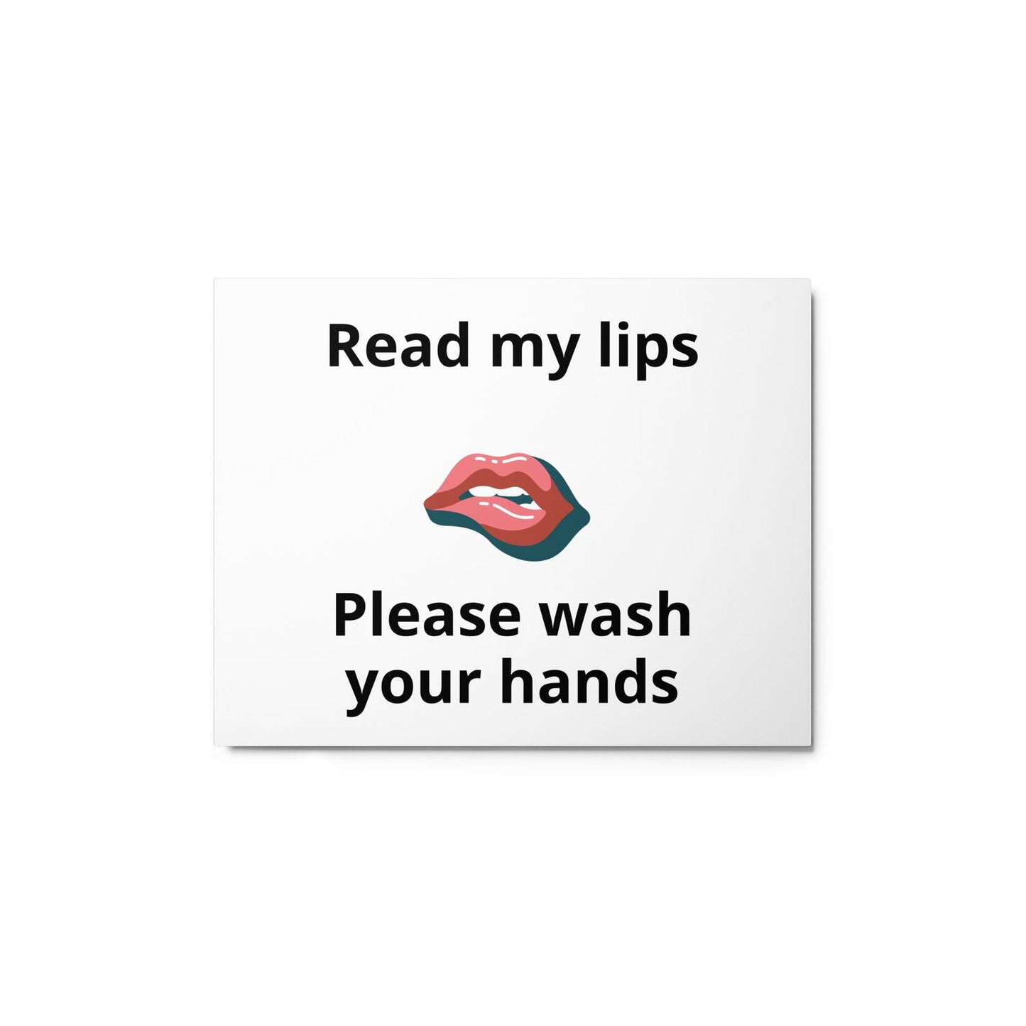 Wash Your Hands Metal Print - 11×14