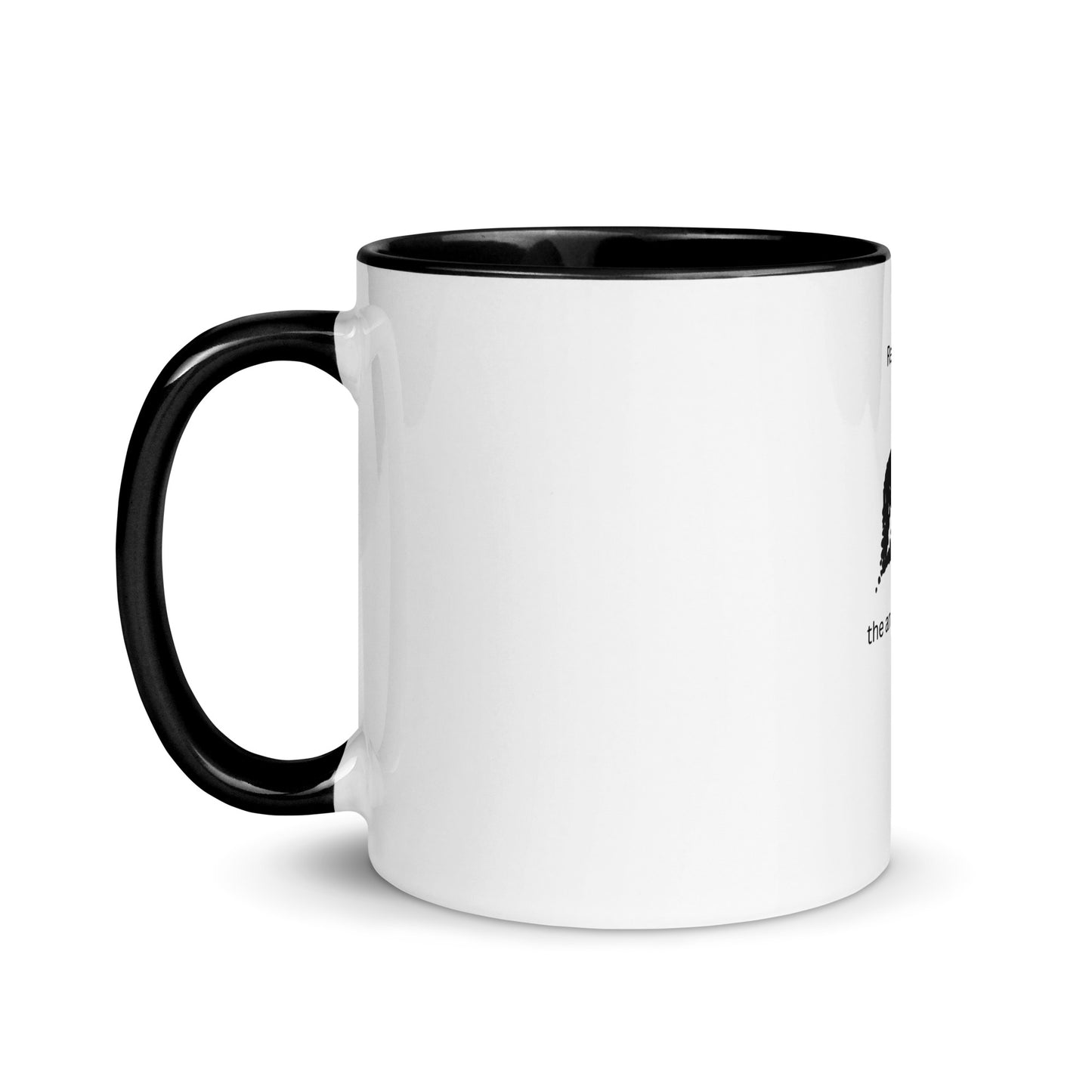 White Cup with Color Inside
