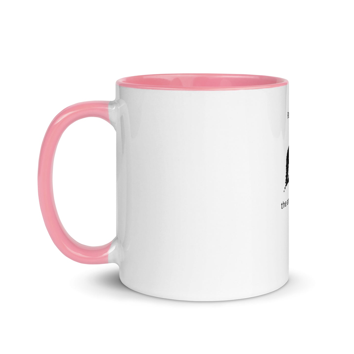 White Cup with Color Inside