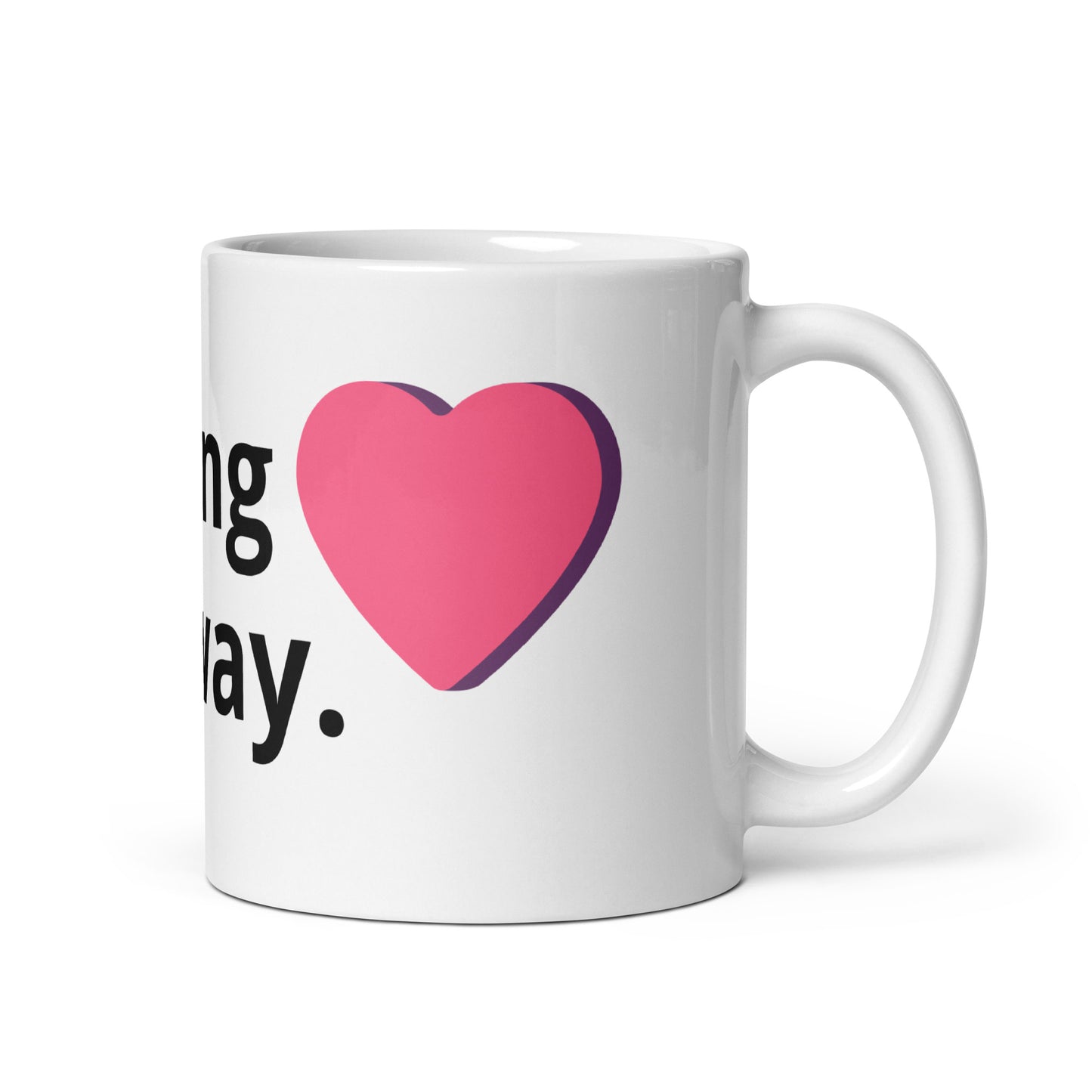 a White glossy mug
