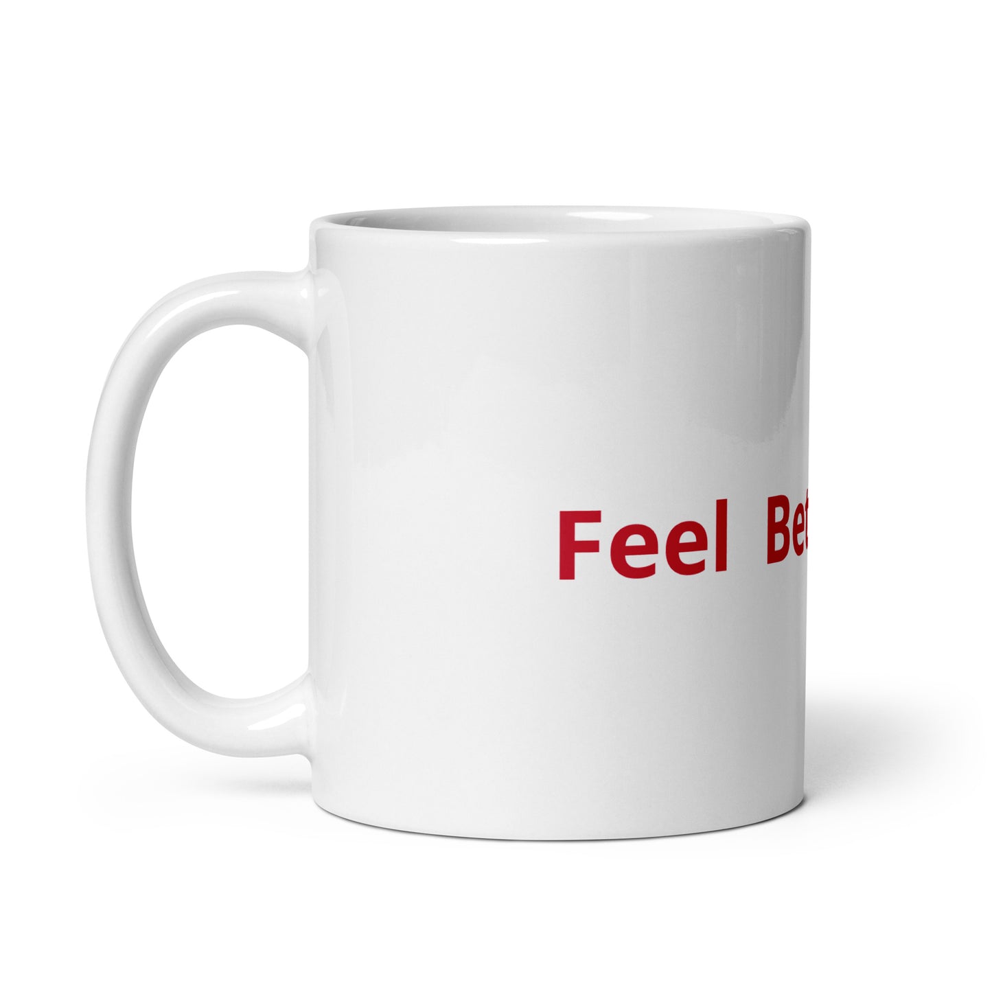 White glossy mug