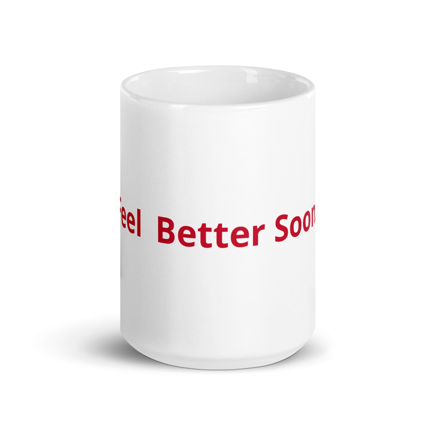 White glossy mug