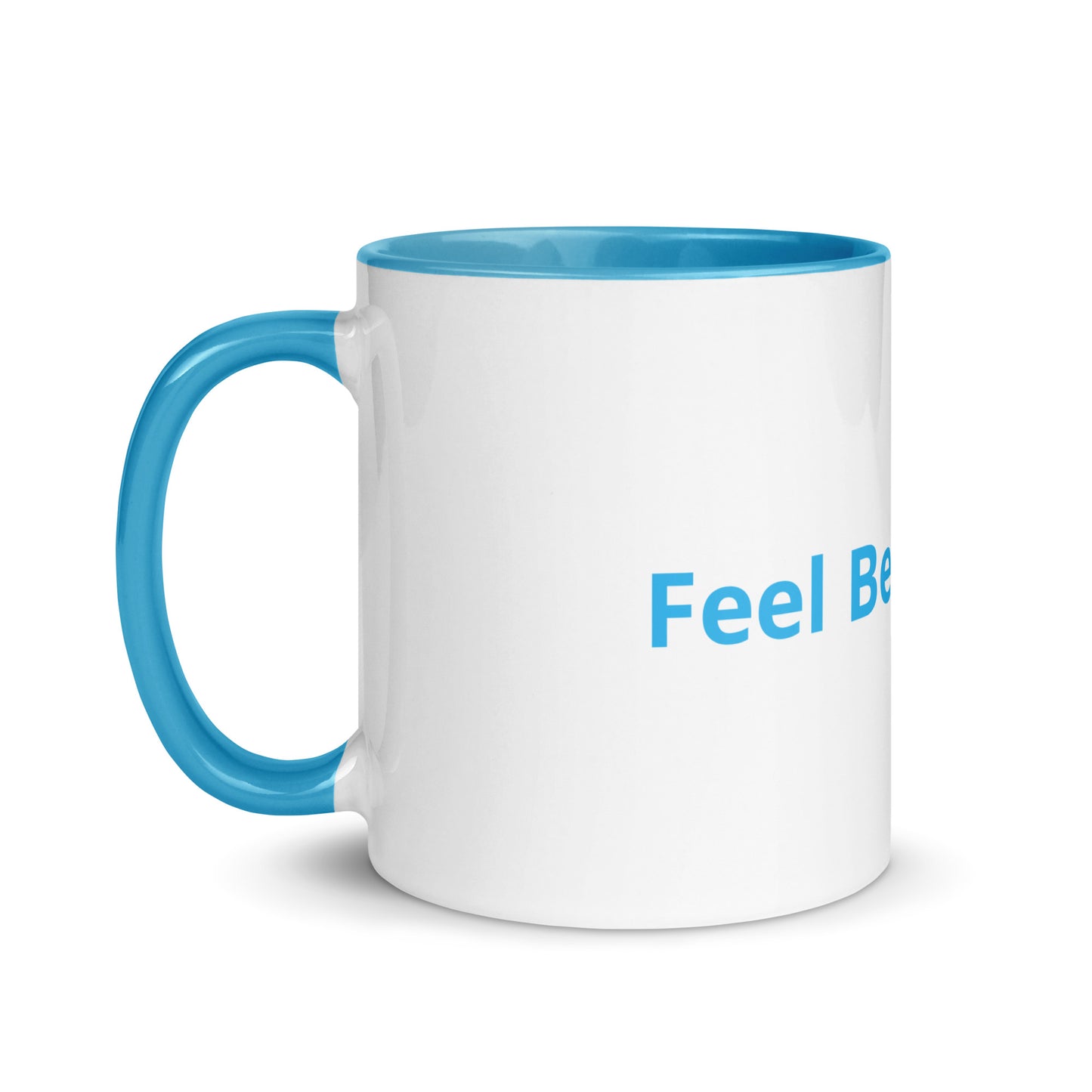 White Coffee Cup with Blue Color Inside