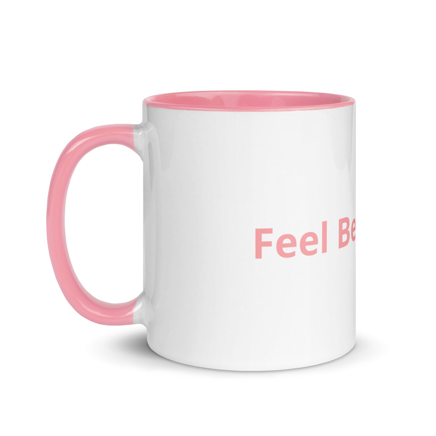 White Ceramic Coffee Cup with Color Inside