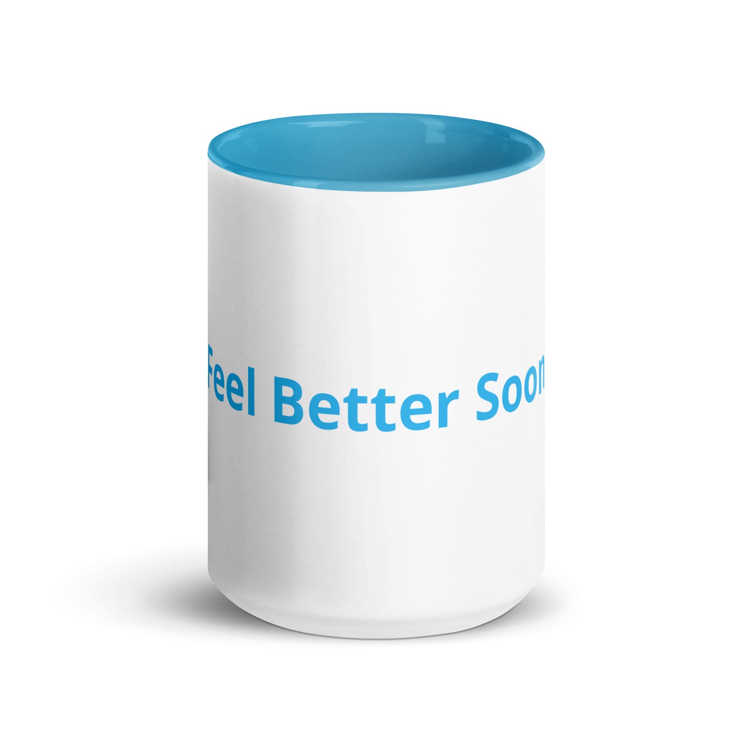 White Coffee Cup with Blue Color Inside