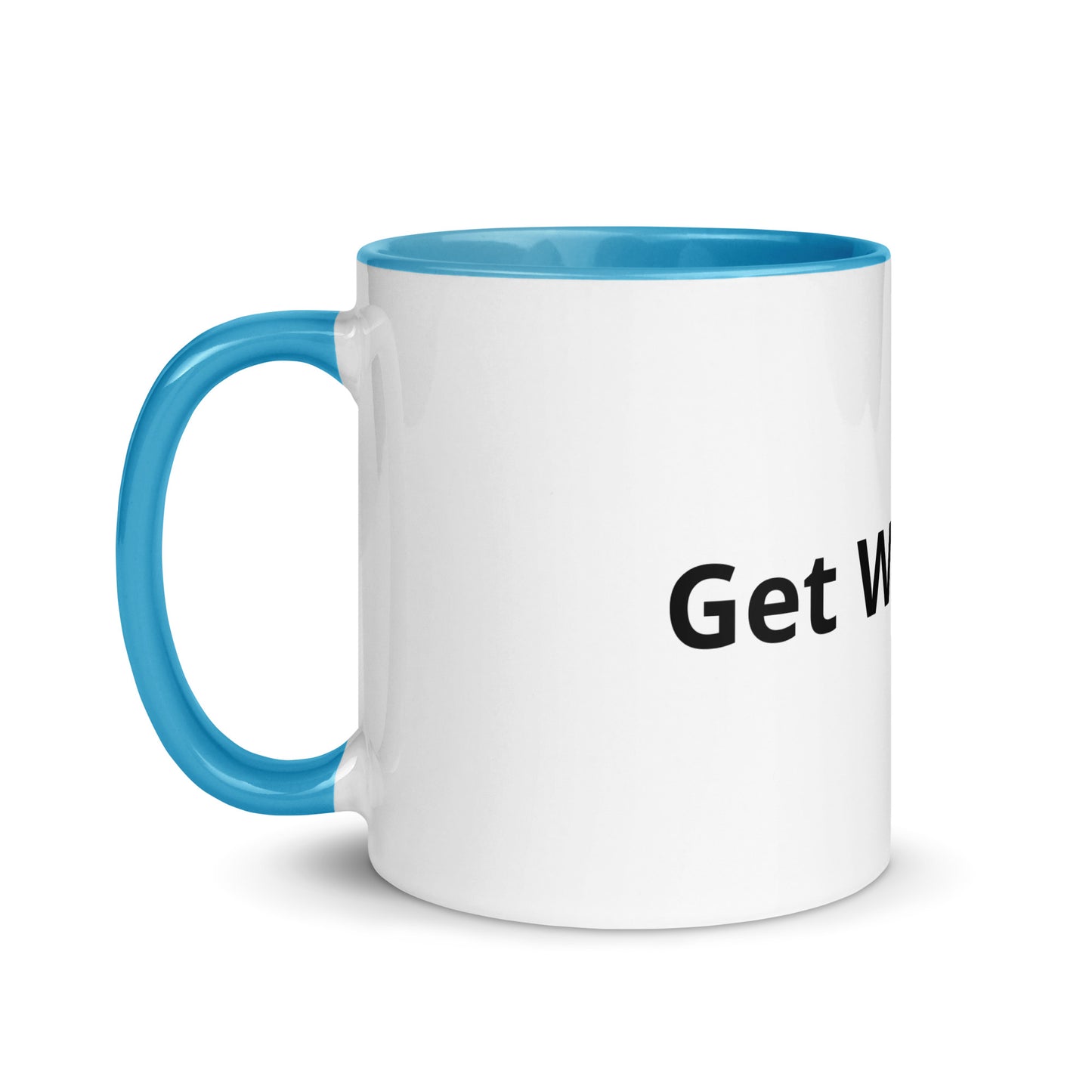 White Coffee Cup with Color Inside