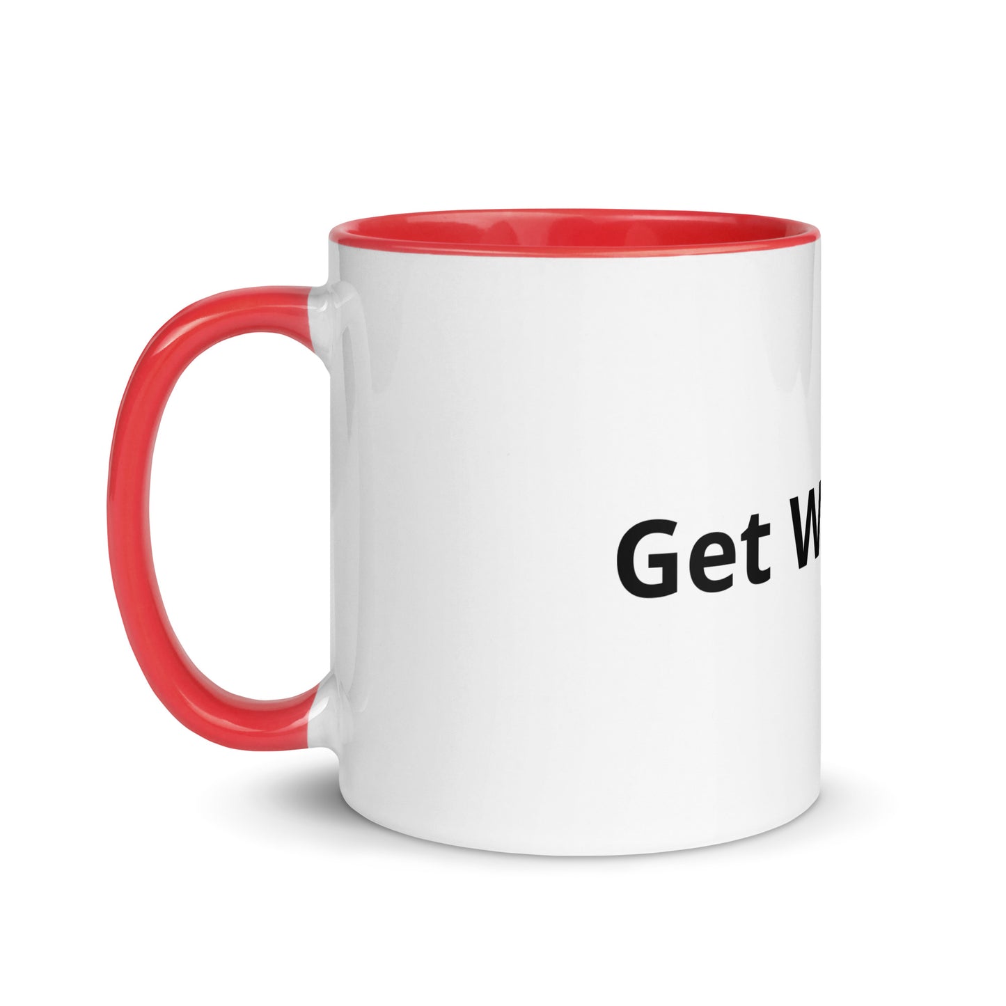White Mug with Color Inside