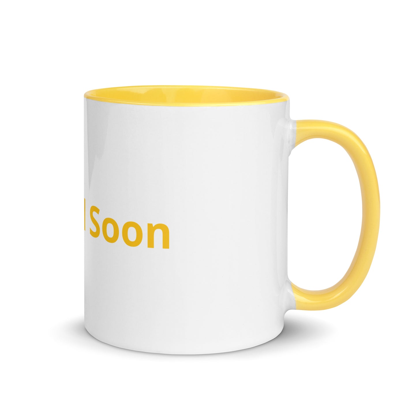 White Cup with Color Inside