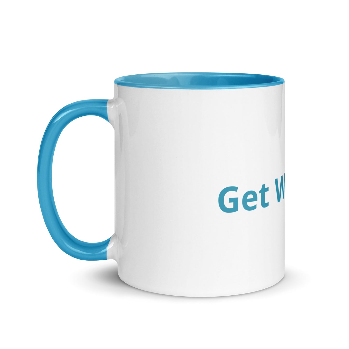 White Coffee Cup with Color Inside
