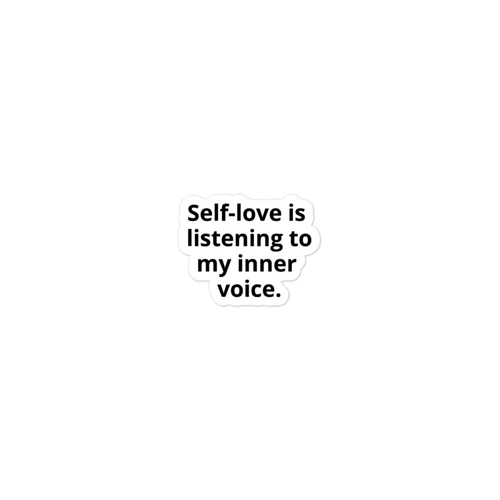 Self-love Bubble-free stickers - 5.5x5.5