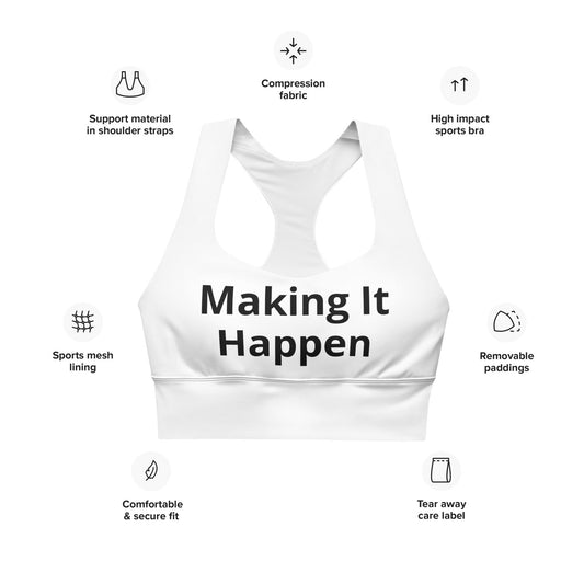 White Sports Bra