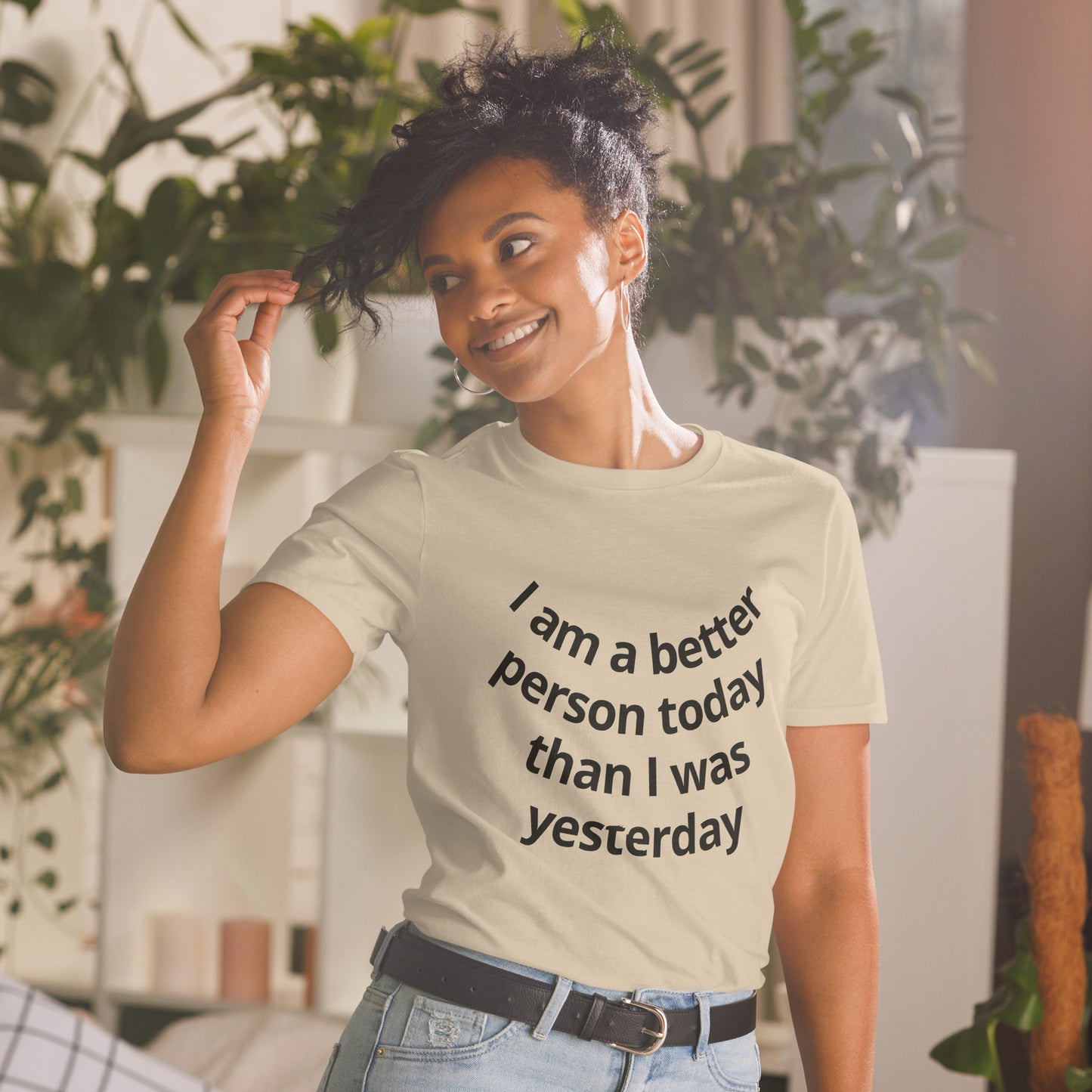 Natural Short-Sleeve Unisex T-Shirt